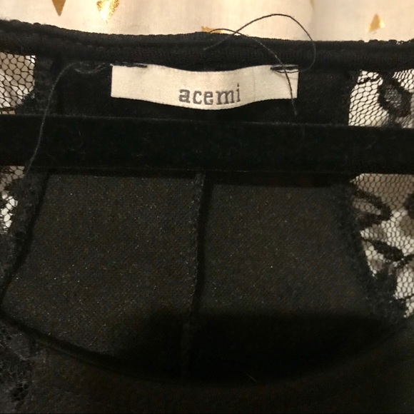 BLACK LACE DETAILING DRESS - Picture 2 of 4